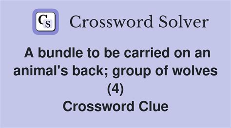 group of wolves crossword clue